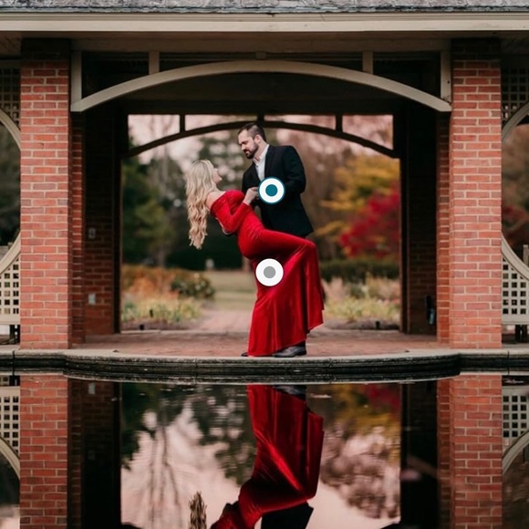 TTY BRIDAL - BLACK - SIZE 6 - VELVET OFF SHOULDER MERMAID STYLE MAXI DRESS - Picture 3 of 5